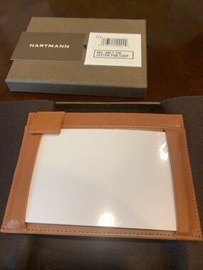 Hartmann Tan Leather Jotter Pen Loop Holder